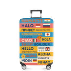 Funny Multilingual Greetings Luggage Cover (#26 / XL(fits 32-34Inch suitcase))