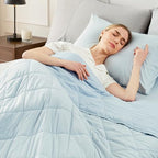 Cooling Blanket for Hot Sleepers King Size (Cool Blue / King (108" x 90"))