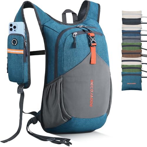 20L Small Hiking Backpack for Men Women Foldable Packable Back Pack Ultralight Hiking Daypack for Travel Camping Outdoor (Turquoise / 20L)