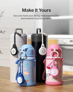Apple Airtag Secure Holder With Strap (Pink / Single / Strap)