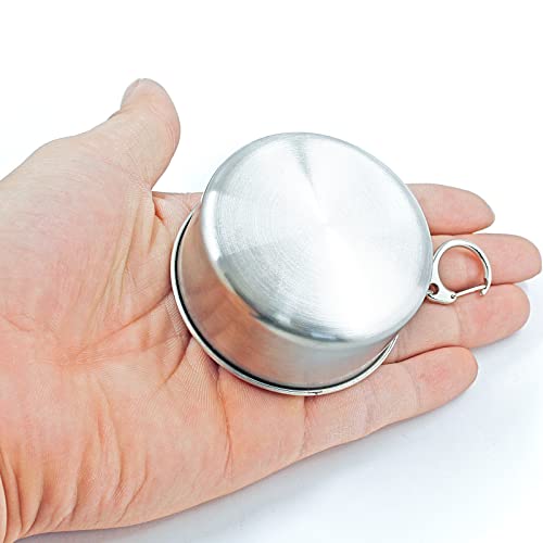 8.45oz Collapsible Travel Cup with Keychain (8.5 Ounces)
