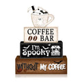 Ghost Halloween Tiered Tray Decor Set (Ghost Coffee Cup)