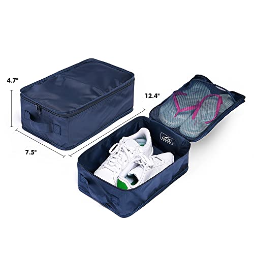 Travel Shoe Bags (Navy / 4 Packs)