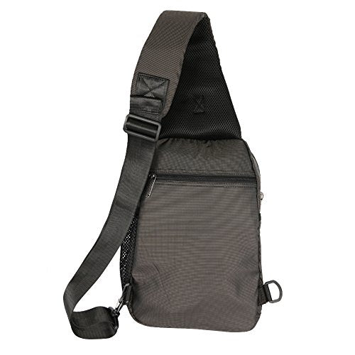 Sling Bag Chest Shoulder Backpack Crossbody Multipurpose Daypack For Men Women Black (Black)