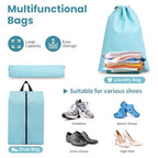Compression Packing Cubes for Travel (Mint Blue / 4 set-Square Mesh)