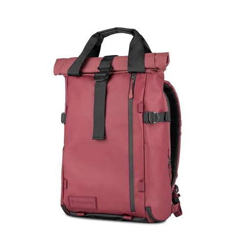 PRVKE Rolltop 31L V4 Camera Backpack (31L (Bag Only) / Rolltop / Rhone Burgundy)