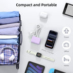 100W 6 in 1 USB Charger (Light Purple)