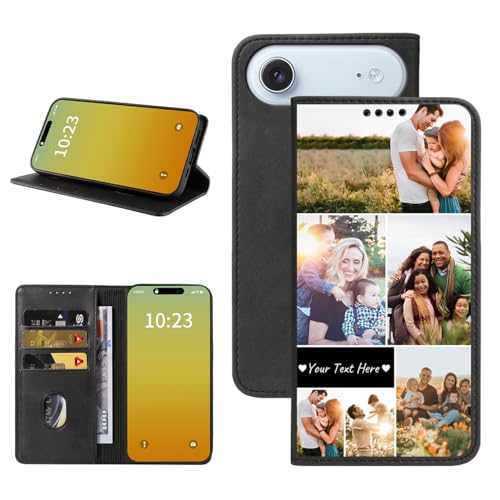 Custom Wallet Phone Case for iPhone Air (iPhone Air / Black-D)