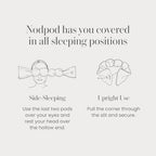 Mineralized Silk Gentle Pressure Sleep Mask (Pearl Silk / 1 Count (Pack of 1))