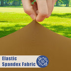 2 Pack Rectangle Spandex Fitted Table Cloth (Dark Brown / 48" x 24" (Rectangular))