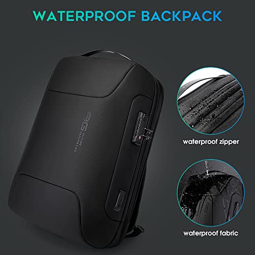 Anti Theft Business Backpack Fits 15.6 Inch Laptop (Black)