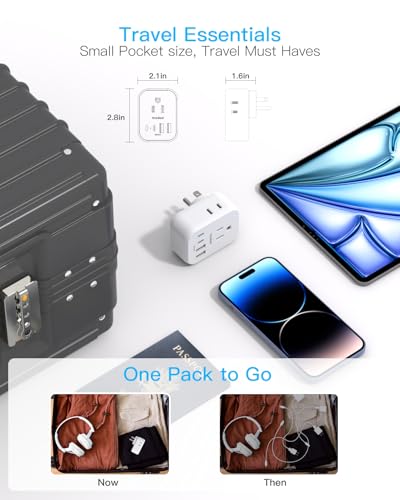 Travel Cruise Ship Essentials (White / 4AC,2C2A,20W)
