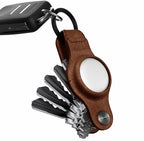 KeySmart Air AirTag Keychain Key Holder (Genuine Leather)