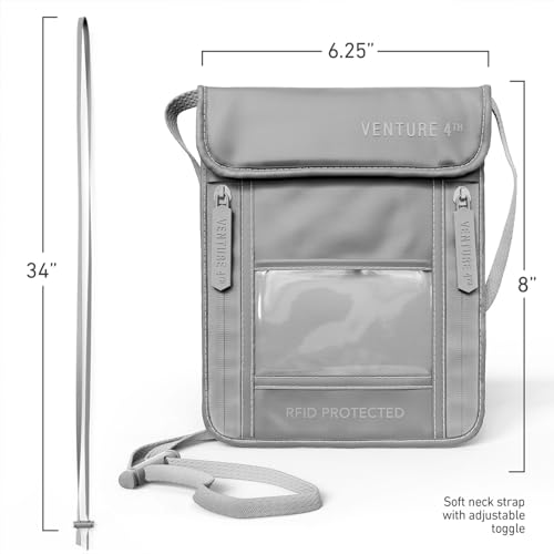 Travel Neck Wallet (One Size / Sleek Silver)