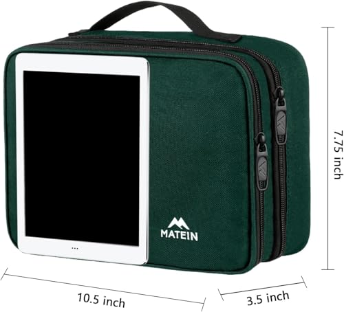 Electronics Travel Organizer (Dark Green / Medium)