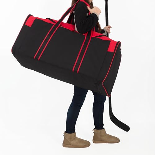 Heavy Duty Hockey Bag (36IN / XL 36" Red)