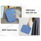 USB Cable Organizer Bag (Blue / Large)