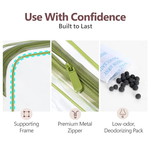 TSA Approved Toiletry Bag (Sage Green / Medium Set)