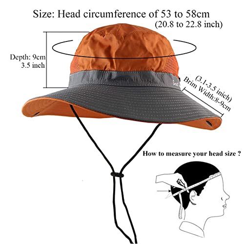 Women's Ponytail Safari Sun Hat (6 3/4-6 7/8 / 2-pink+grey)