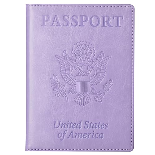 Passport Holder for Travel Women Men (A-Purple / Classic(slim))