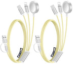 2Pack Travel Essentials for Apple Watch Charger (Yellow / 2Pack-4FT)