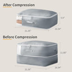 Comforter Storage Bag (Gray / 66L x 4 Pack)