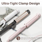 1.5 Inch Extra Large Curling Wand for Long Hair (Pink)