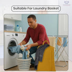 LFH Home Cotton Rich Canvas Large Laundry Bag with Handle (28”x40” / Yellow)