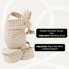 Ergonomic Baby Carrier for Newborns to Toddlers (Beige)