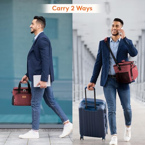Insulated Lunch Box for Men (Burgundy / Large(15L))