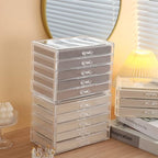 5 Drawerss Necklace Organizer Box (Grey-5 layer necklace)