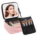 Travel Makeup Bag with LED Mirror (A-Small / 01-Pink)