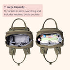 Diaper Bag Backpack (Large / Army Green)
