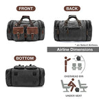 Canvas Duffle Bag (Black / Large-50L Duffle Bag)
