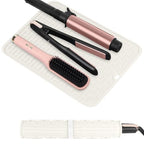 Oversize Silicone Heat Resistant Mat for Hair Tools (Ivory)
