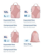 Compression Packing Cubes (Baby Pink)