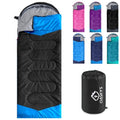 Camping Sleeping Bag (50-80°F Everyday 3 Season - Black XXL)