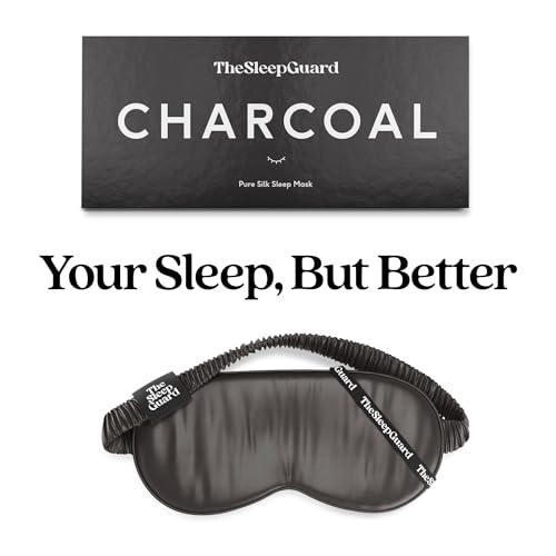 Pure Silk Sleep Mask [100% 6A Mulberry Silk (Charcoal Grey)