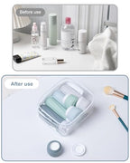 Travel Bottles for Toiletries 8 Pack (3 Ounce bottle 1 Ounce jar / Morning Mist)