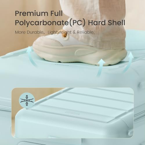 G Series Luggage set 5pcs (Pale Green / 5-Piece Set)