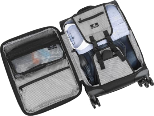 Solutions 20” Expandable Spinner Carry (20-Inch / Black)