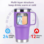 20oz Tumbler Bulk with Lid (Purple / 20 Ounces-12)