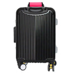 Neoprene Luggage Handle Wraps for Traveling Bright Color Luggage Tags (Pink 01)