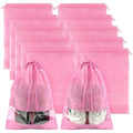 Pink Travel Shoe Bags (Pink / 10 Pack)