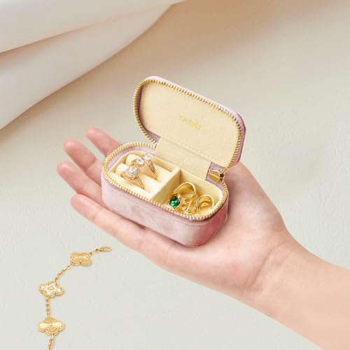 Small Travel Jewelry Case (Mini-Pink / Small Rectangle)