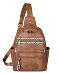 Large Sling Bag for Women (1 Brown Retro Style)