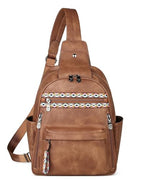 Large Sling Bag for Women (1 Brown Retro Style)