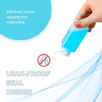 3.4oz Leak Proof Plastic Bottles with Caps (Translucent / 3.4oz)