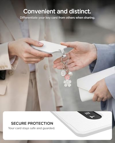 Key Card Holder for Tesla Model Y (White)