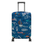 Travel Luggage Cover Suitcase Protector Fits 18 (Hawaii Beach / S)